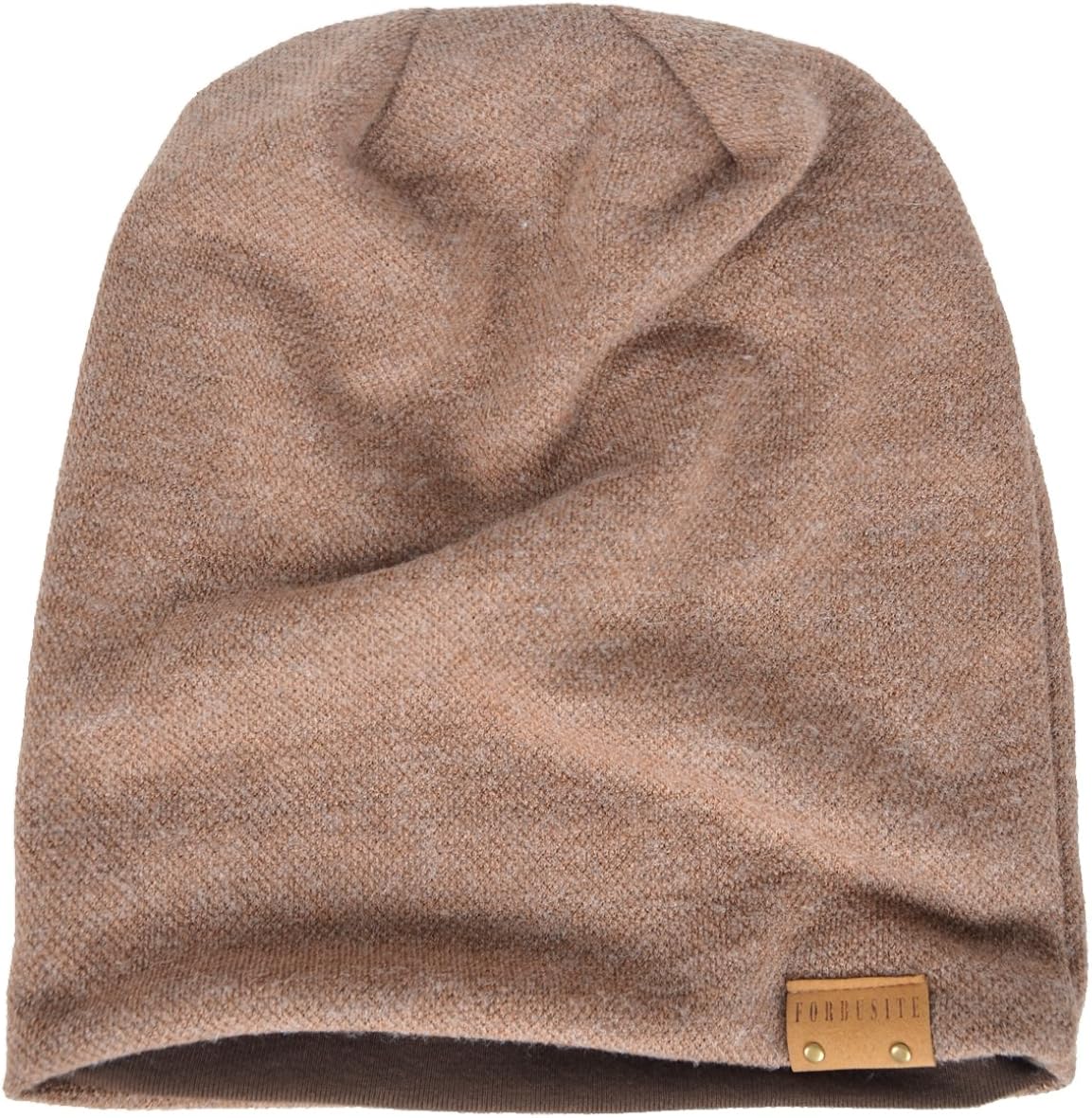 VECRY Men's Cool Cotton Beanie Slouch Skull Cap Long Baggy Hip-hop Winter Summer Hat (Cable-White) at  Men’s Clothing store