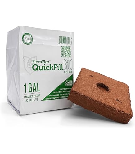 Amazon.com : FloraFlex 1 GAL QUICKFILL O2 Coco Coir Brick for