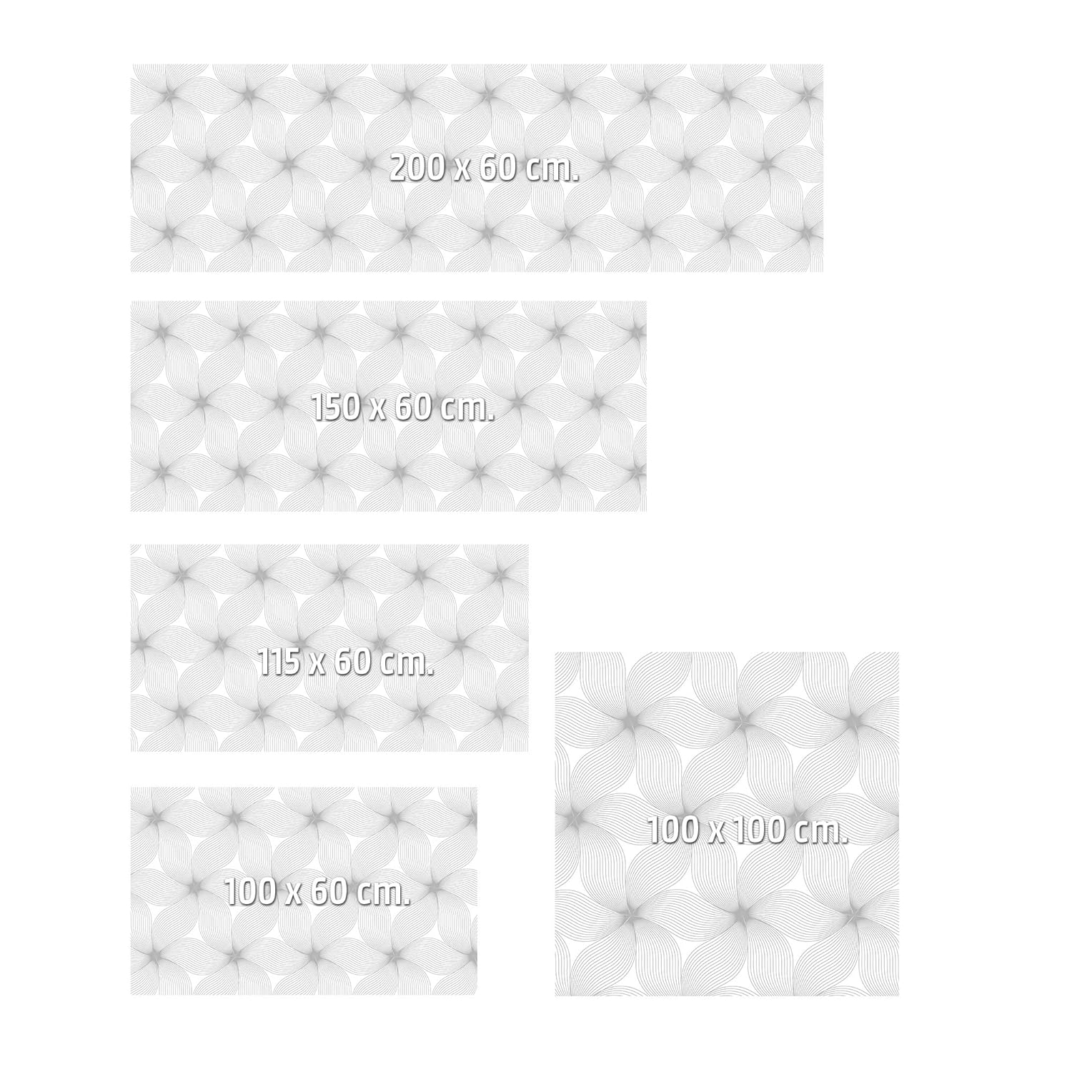 lineas gris varias medidas 100 cm