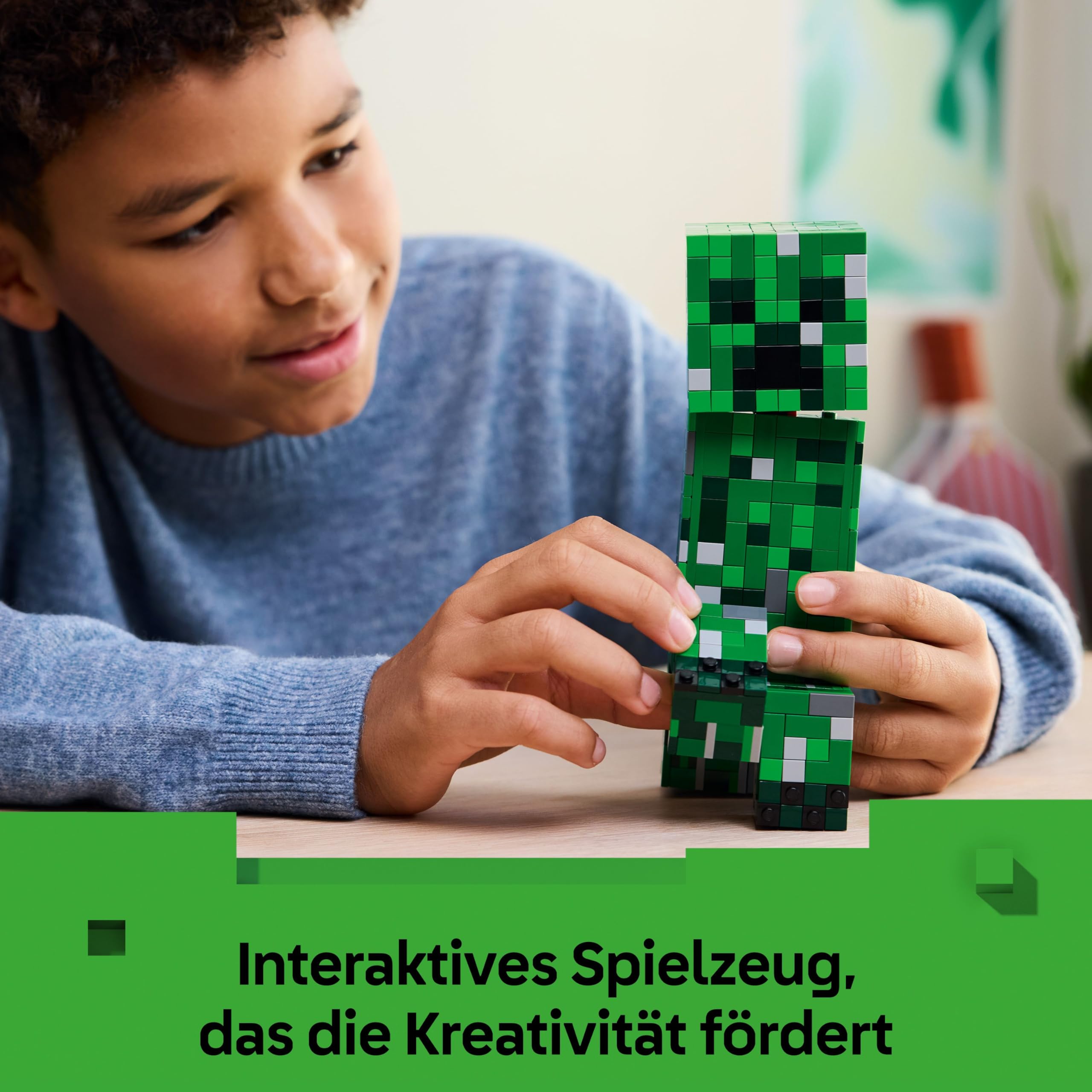 LEGO Minecraft Der Creeper - Gamer Spielzeug -Bewegliche Actionfigur - Interaktives Spielset mit TNT-Element - Kinder DIY Deko - Gaming Geschenk für Jungen, Mädchen & Teenager ab 10 Jahren - 21276 6