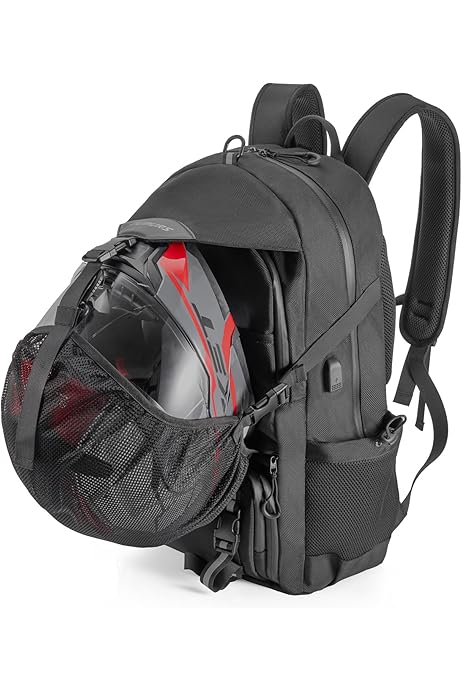 Mochilas Tela Bolsa Para Casco De Moto Impermeable Y Portátil