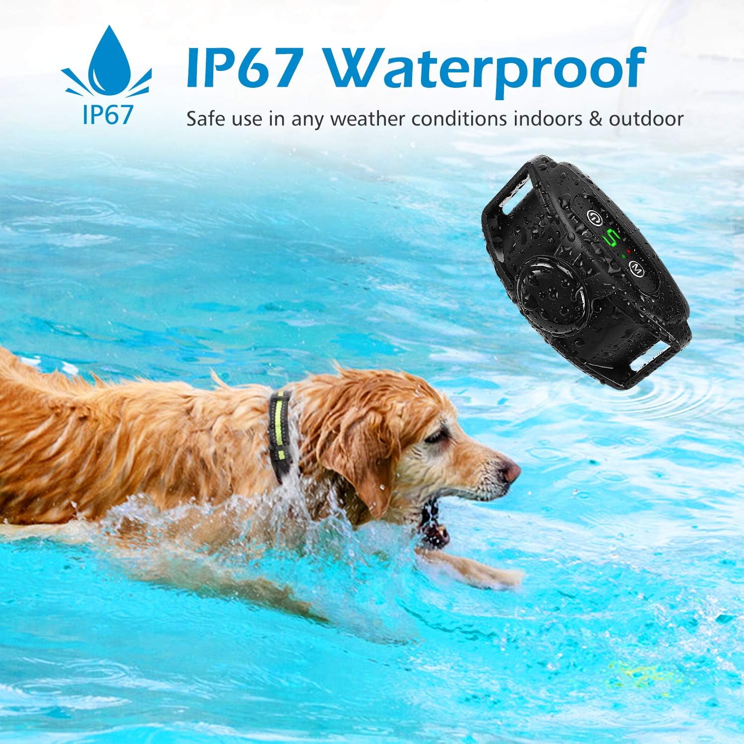 Flittor Bark Collar, NO Shock Anti Barking Dog Collars with Rechargeable Adjustable Sensitivity and Intensity Beep Vibration - No Harm Shock for Small Medium Large Dogs : Kitchen & Dining