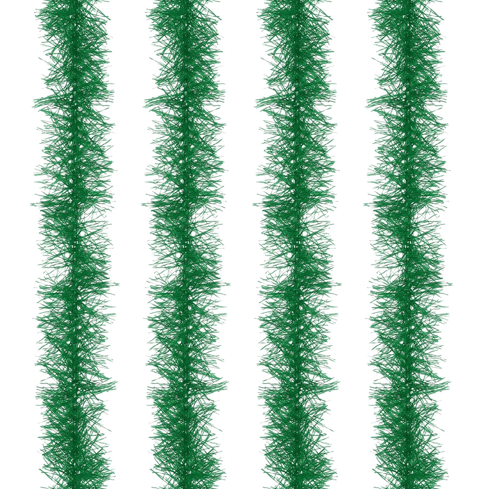 PATIKIL 5Ft Feather Boa, 4 Pcs Artificial Fluffy Feather Boas Party Decorations for DIY Crafts, Wedding Costume, Christmas, Concert, Halloween, Home Decor, Grass Green