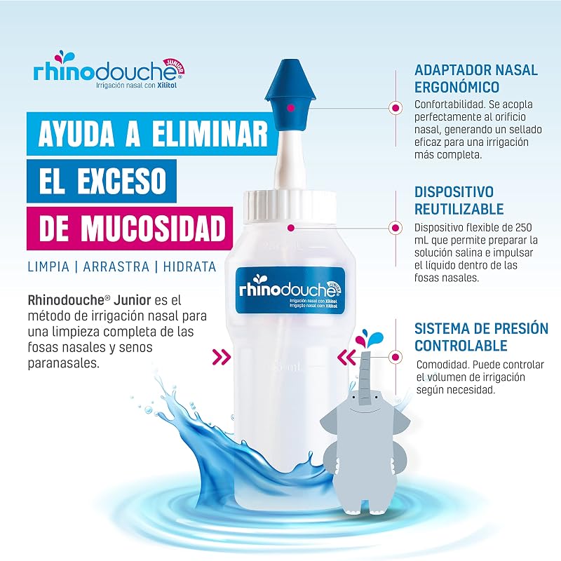 Lavagem Nasal Infantil Júnior | Pacote Inicial Júnior 250 ml + 26 Saquinhos