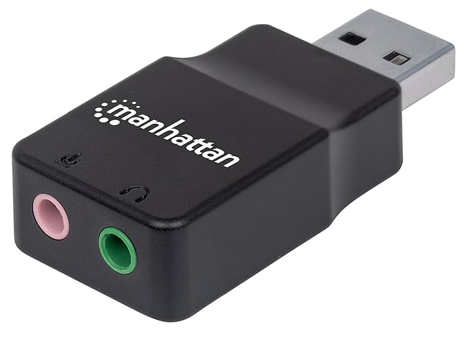 Manhattan USB 2.0 Stereo Sound-Adapter Hi-Speed 3,5mm Klinke