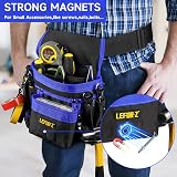LEFOR·Z Tool Belt 14-Pocket Magnetic Pouch Adjustable Utility Carpenter view 3