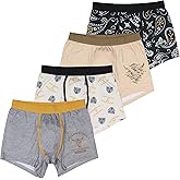Mad Engine Yellowstone Men's Boxer Brief Shorts 4 Pair Pack Dutton Ranch Montana, Small Multicolored