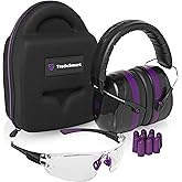 TradeSmart All-in-One Shooting Ear Protection - Comfort+ NRR 28 Earmuffs, Glasses & Earplugs + Carry Case