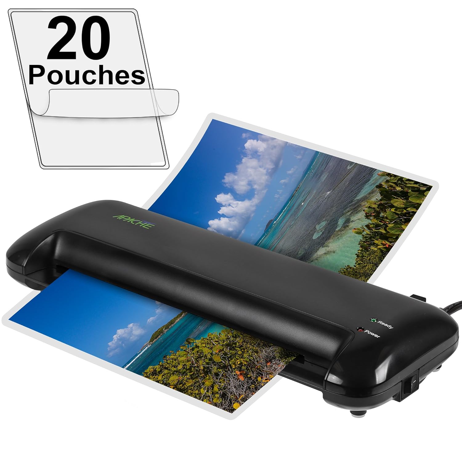Apache AL13 13" Thermal Laminator and 20 Laminator Pouches