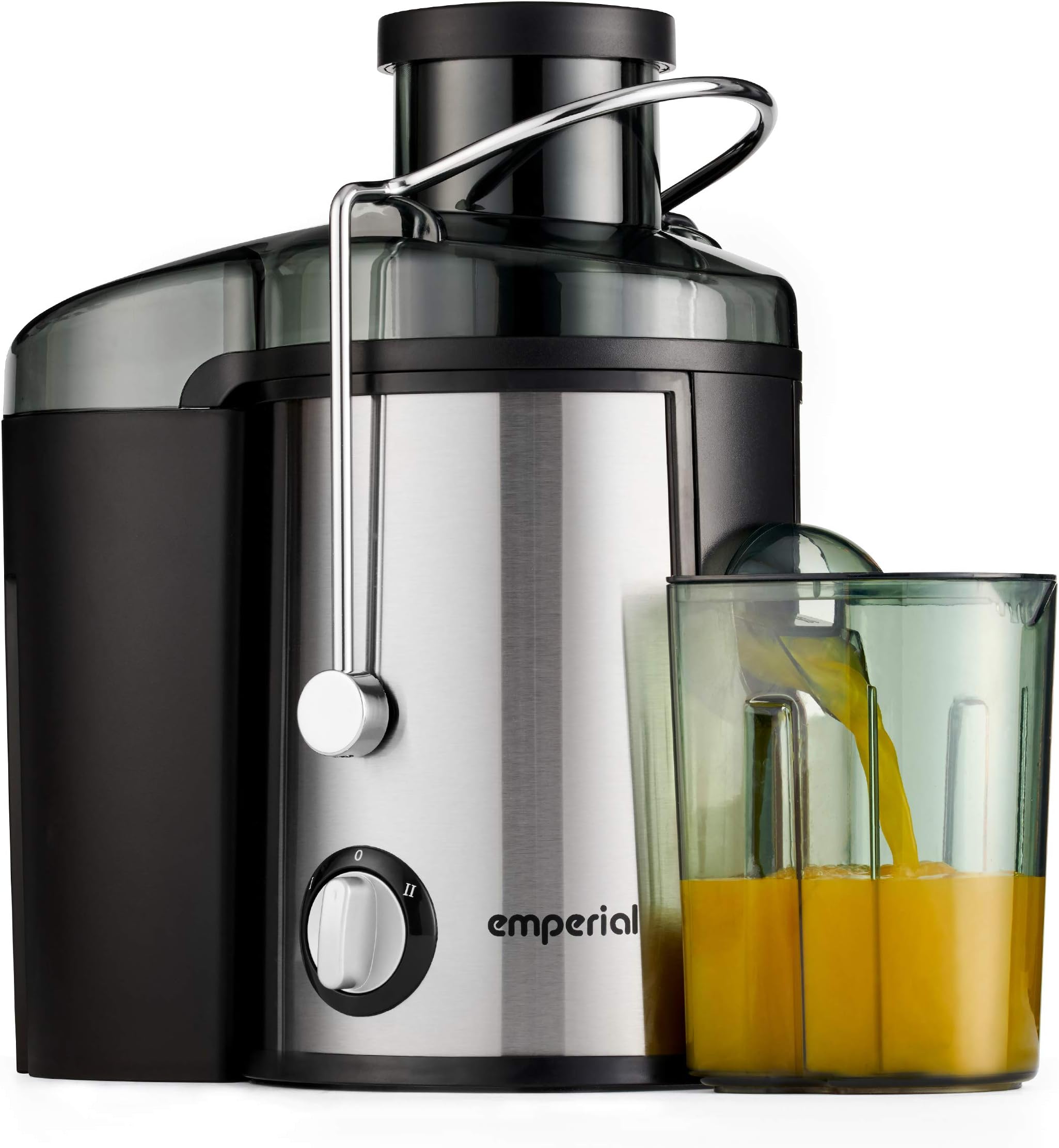 Emperial Fruit Juicer Whole Fruit and Vegetable Extractor, Powerful Dual Speed Settings & Extra Wide Feeding Chute Centrifugal Juice Machine – 450ml Jug 800W