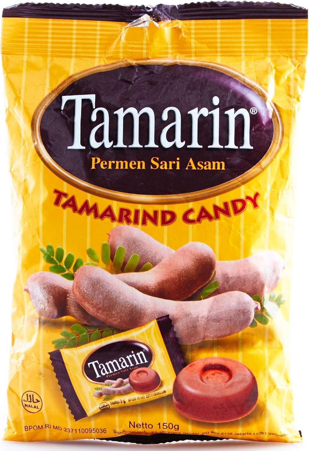 Tamarin Permen Sari Asam Tamarind Sour Candy, 135 Gram Amazon.co.uk Grocery