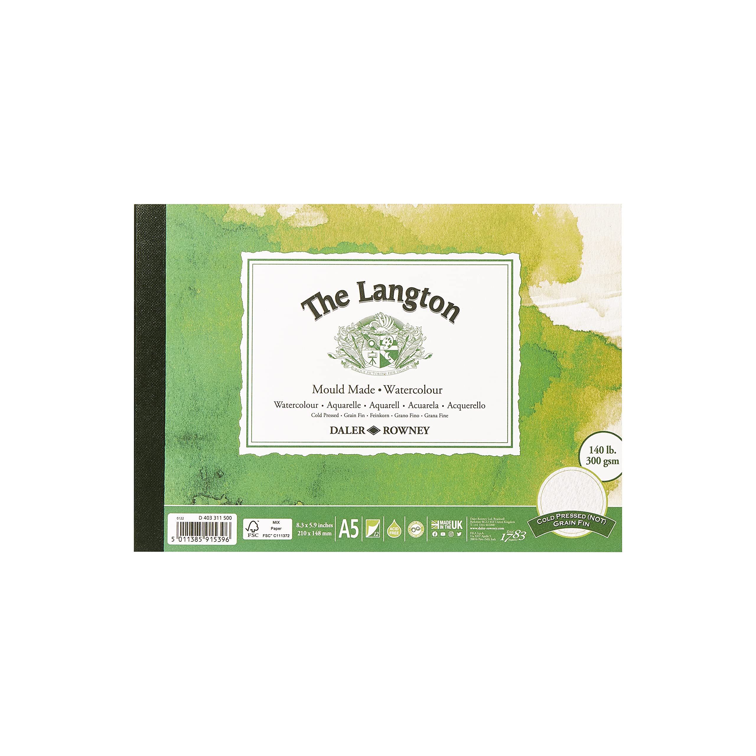 DR Langton Gummed Pad Not - A5, GDALGPA5