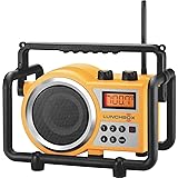 Sangean Portable Water Resistant Ultra Rugged AM/FM Radio Receiver with Large Easy to Read Backlit LCD Display