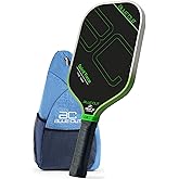 Blue Cut Pickleball Paddle – USAPA Approved Pickleball Paddles Racket with T700 Carbon Fiber, 16mm Honeycomb Core, Spin Surface, Pro Power Speed & Control – Includes Carry Bag