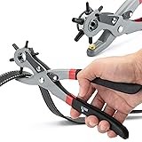 UNCO Leather Hole Punch Tool - Multi Size Punch for