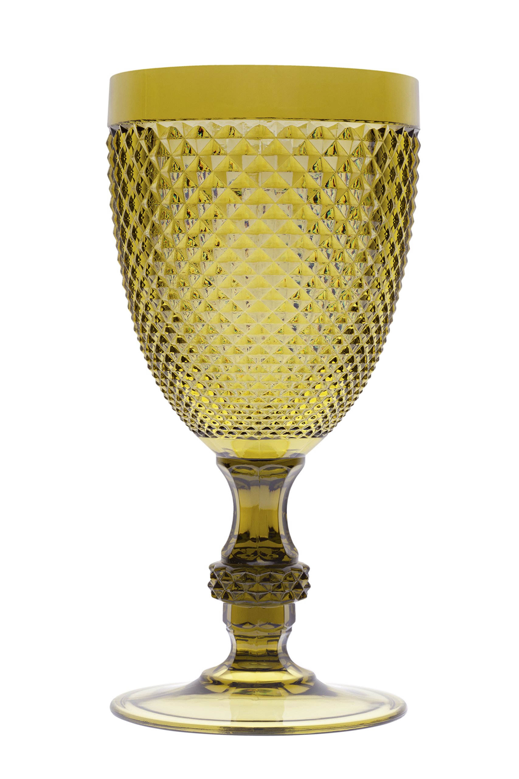 Excelsa Diamond Goblet 39 cl, Plastic, green, 9.2 x 9.2 x 18.5 cm