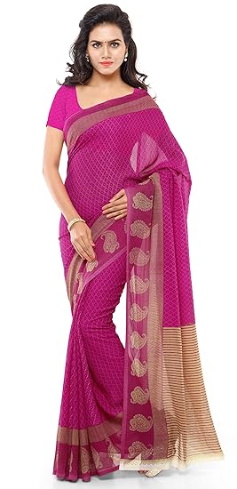 Anand Sarees Georgette Saree with Blouse Piece (1168_3_Multicoloured_Free size)