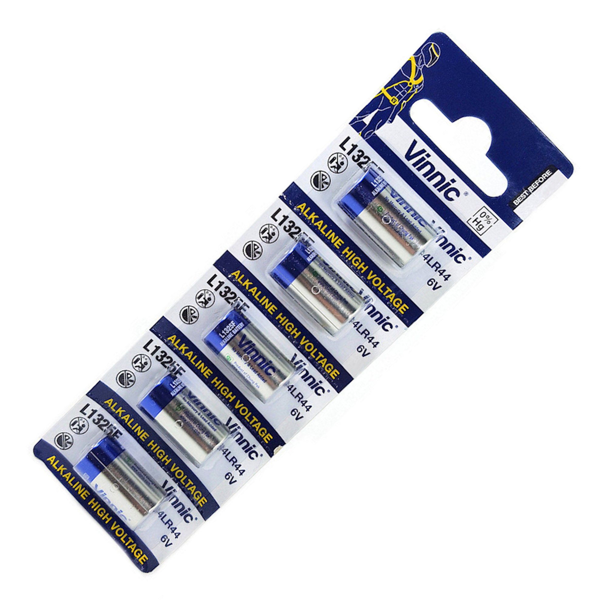 Vinnic L1325 6V Batteries (1 Blister Pack of 5)