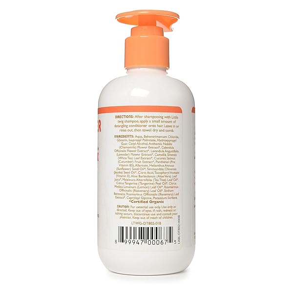 LITTLE TWIG CONDITIONER, NATURAL PLANT DERIVED FORMULA, TANGERINE, 8.5 FL OZ.