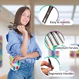 DOTnTICK 10-Piece Paint Brush Set with Triangular Handles – Acrylic, Oil, view 6
