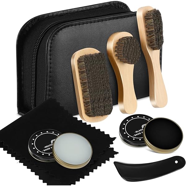 Shoe Shine Kit For Both Home And Outdoor Use ,10Pcs Shoe Polish - View #2