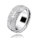 Uloveido Stainless Steel Basket Ball Ring 8mm Band