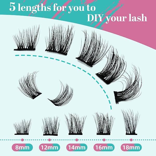 LASH CLUSTERS 10 PAIRS EYELASH CLUSTERS WISPY AMZGIRL DIY LASH THAT LOOK LIKE EXTENSIONS 3D FALSE EYELASHES NATURAL SOFT FLUFFY MINK INDIVIDUAL CLUSTER LASHES (DREAMY)