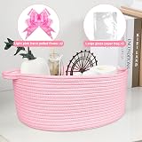 Lotvic Pink Large Gift Basket Kit 43x32x18cm with Bags and Bows view 7