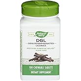Enzymatic Therapy, DGL (Without Fructose), 100 Chewable Tablets. Pack of 1