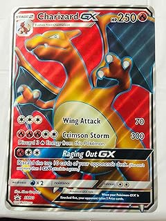 Amazoncom Charizard Gx Jumbo Card Sm 60 Full Art Holo