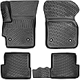 RizLiner Mazda 3 2010-2013 Custom Fit Floor Mats Rubber 3D Car Mats Laser Measured Floor Liners All Weather Heavy Duty Waterproof Odorless Non-Slip TPE (Front & Rear, Black)