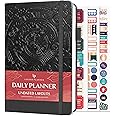Legend Planner for Productivity – Undated 6-Month Daily Planner to-Do List, Time Management Tool to Increase Focus & Achieve Goals – Black