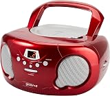 Groov-e Original Boombox CD Player with Radio Red view 2