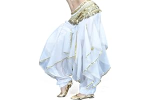 BellyLady Belly Dance Harem Pants Tribal Baggy Arabic Halloween Pants Size M