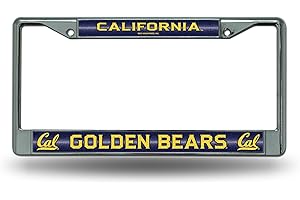 Rico Industries NCAA 12" x 6" Silver Bling Chrome Car/Truck/SUV Auto Accessory