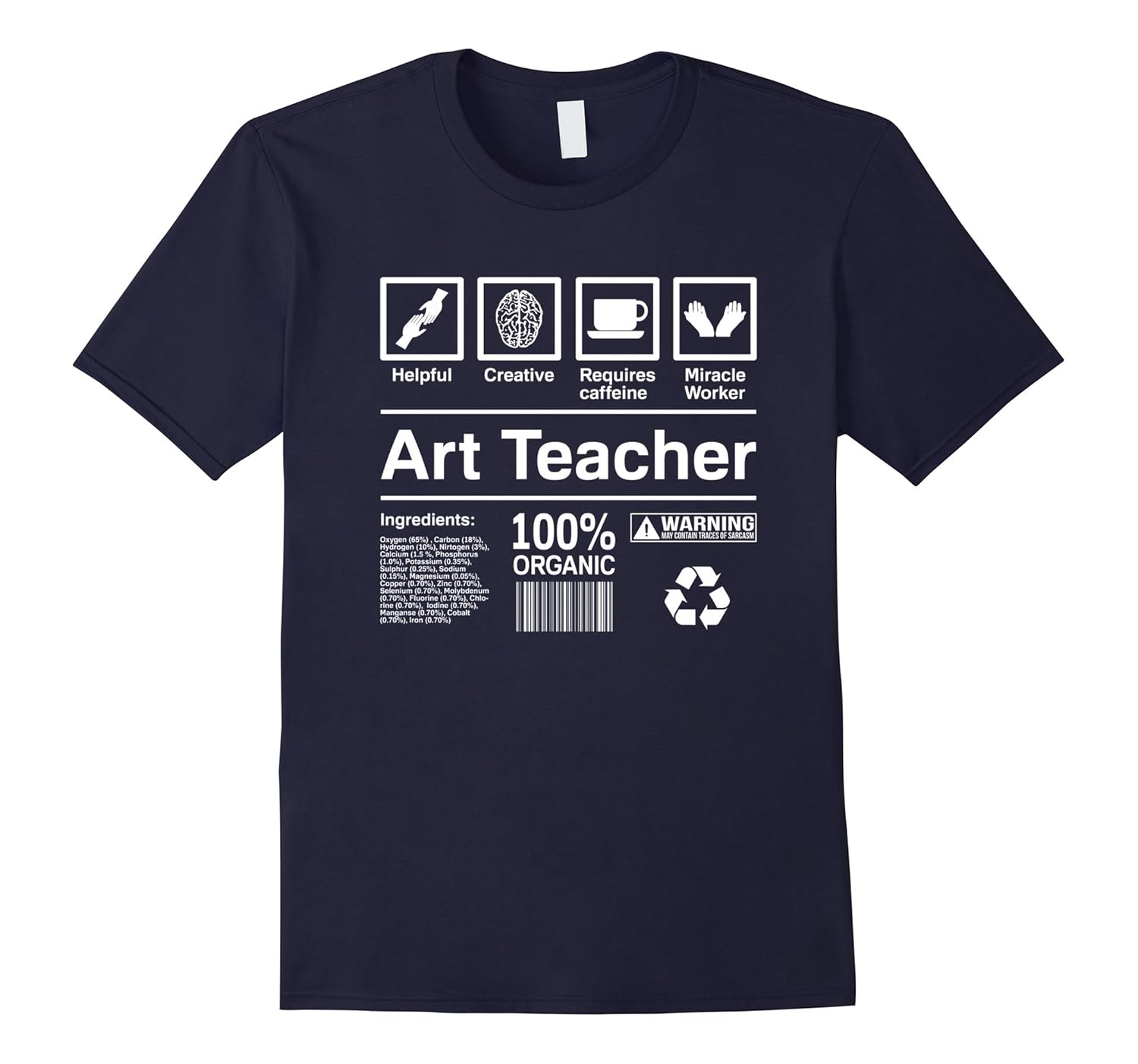 Art Teacher Contents T-Shirt | Funny Art Teacher Gift-ANZ