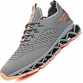 Chopben Men's Running Shoes Blade Non Slip Fashion Sneakers Breathable Mesh Soft Sole Casual Athletic Walking Shoes