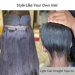 Light Yaki Tape in Hair Extensions Human Hair
