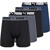 PUMA Men's 4 Pack Active Stretch Boxer Briefs