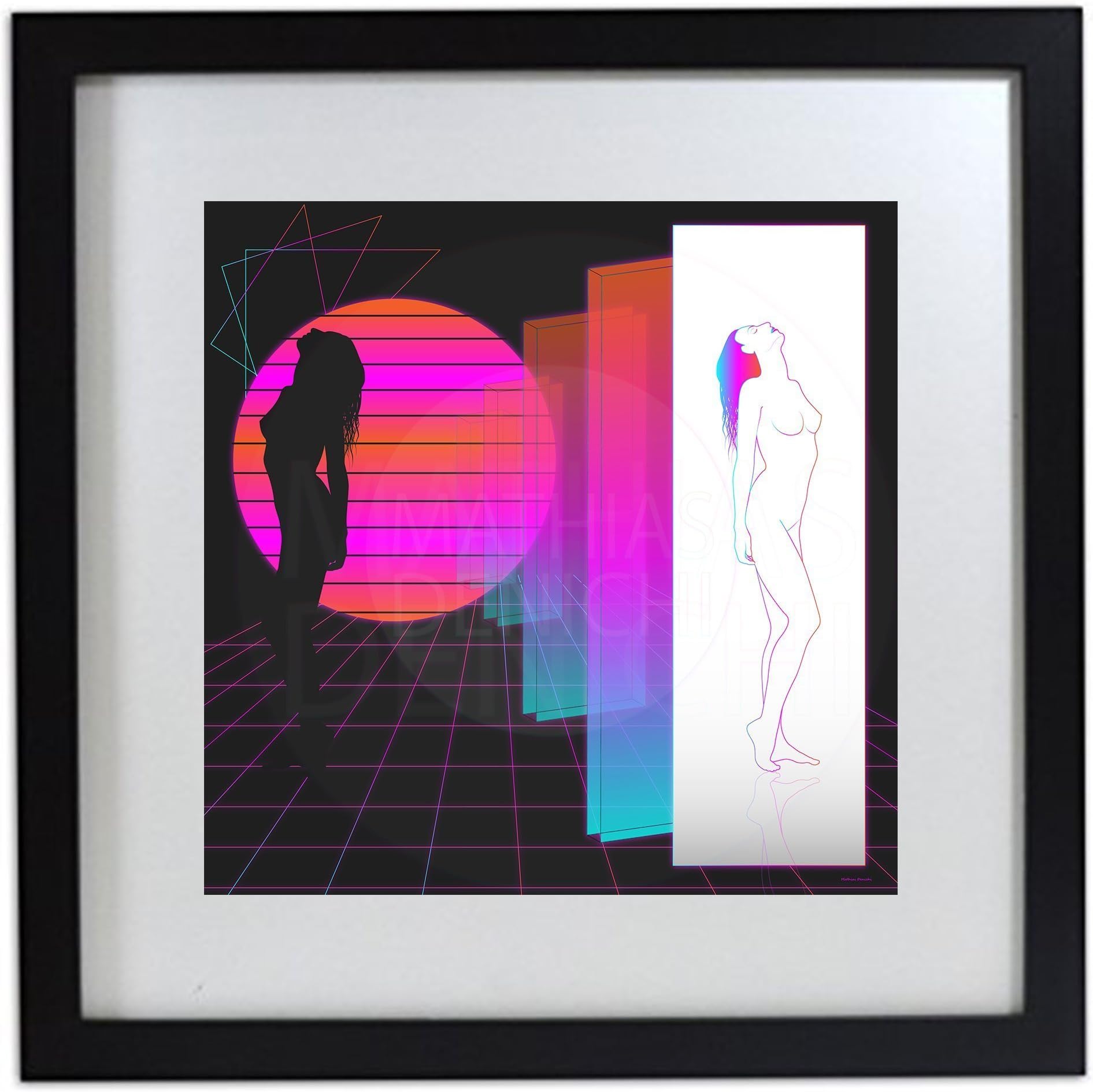 ONYX | Reflection - Vaporwave Retro 80's Prints on Metallic Paper and Metal Canvas
