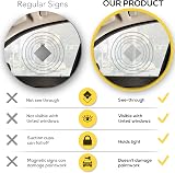 ASSURED SIGNS Baby On Board Sign 2 Pack 5x5 See-Through Rear Window view 3