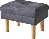 YMYNY Foot Stool Ottoman Small with Sponge Seat 40x29x32CM Dark Grey HBD023BG view 1