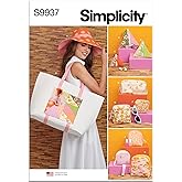 Simplicity S9937 Hat, Tote Bag &amp; Zipper Cases Sewing Pattern, Sizes Vary