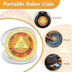 True to Self 9 Year Sobriety Coin, Affirmation AA