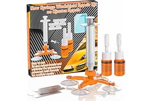 PEAKTOW Windshield Repair Kit, Car Windshield Crack Repair Kit, 2 Pack Windshield Chip Repair Kit with Syringe Thrusters, Quick Glass Repair Kit Windshield for Chips and Cracks, Star-Shaped Crack