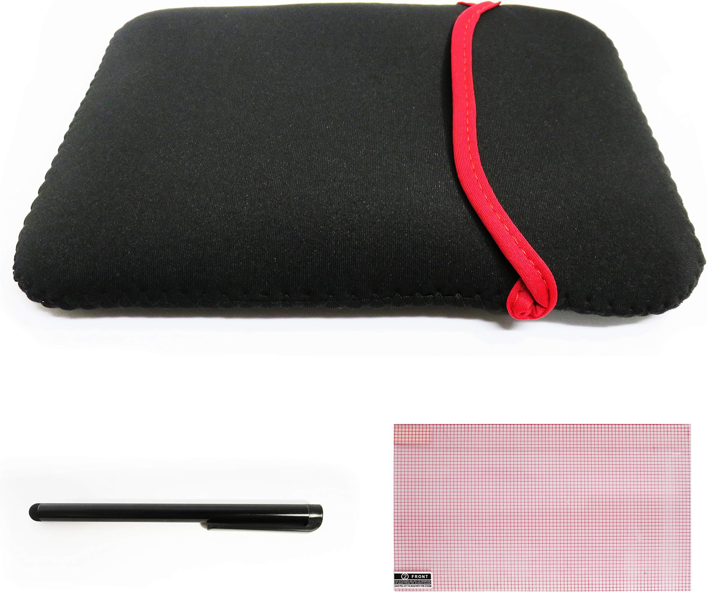 Ramtech 7-inch Neoprene Protective Carrying Case Sleeve Pouch Cover for Garmin RV 660 660LMT / RV-BBT 601 GPS + Stylus Pen & Screen Protector - NC7
