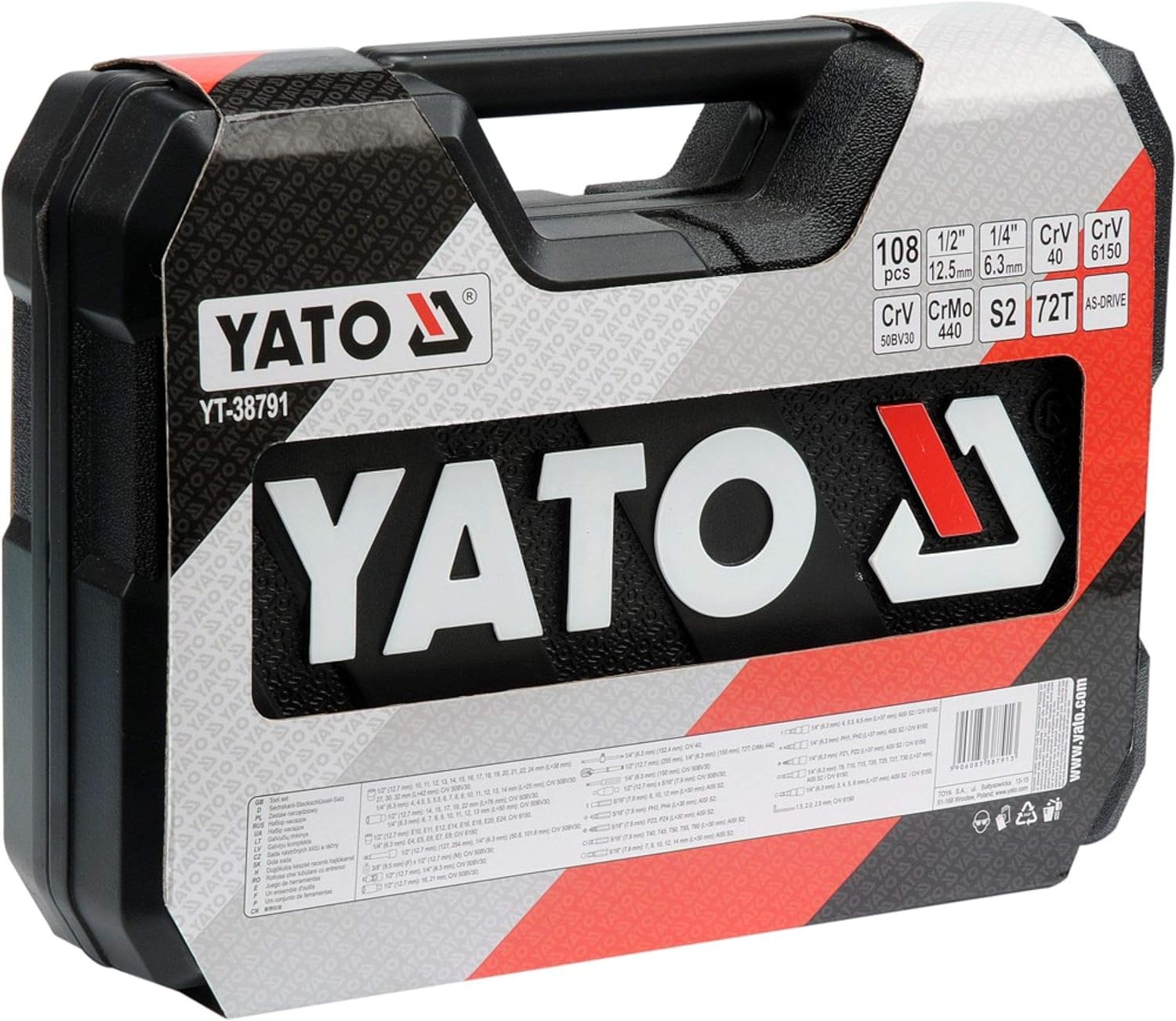 YATO Heavy-Duty Worksite Equipment for Industrial Professionals for Rapid Material Removal Featuring 5.0cm Height - Image 3