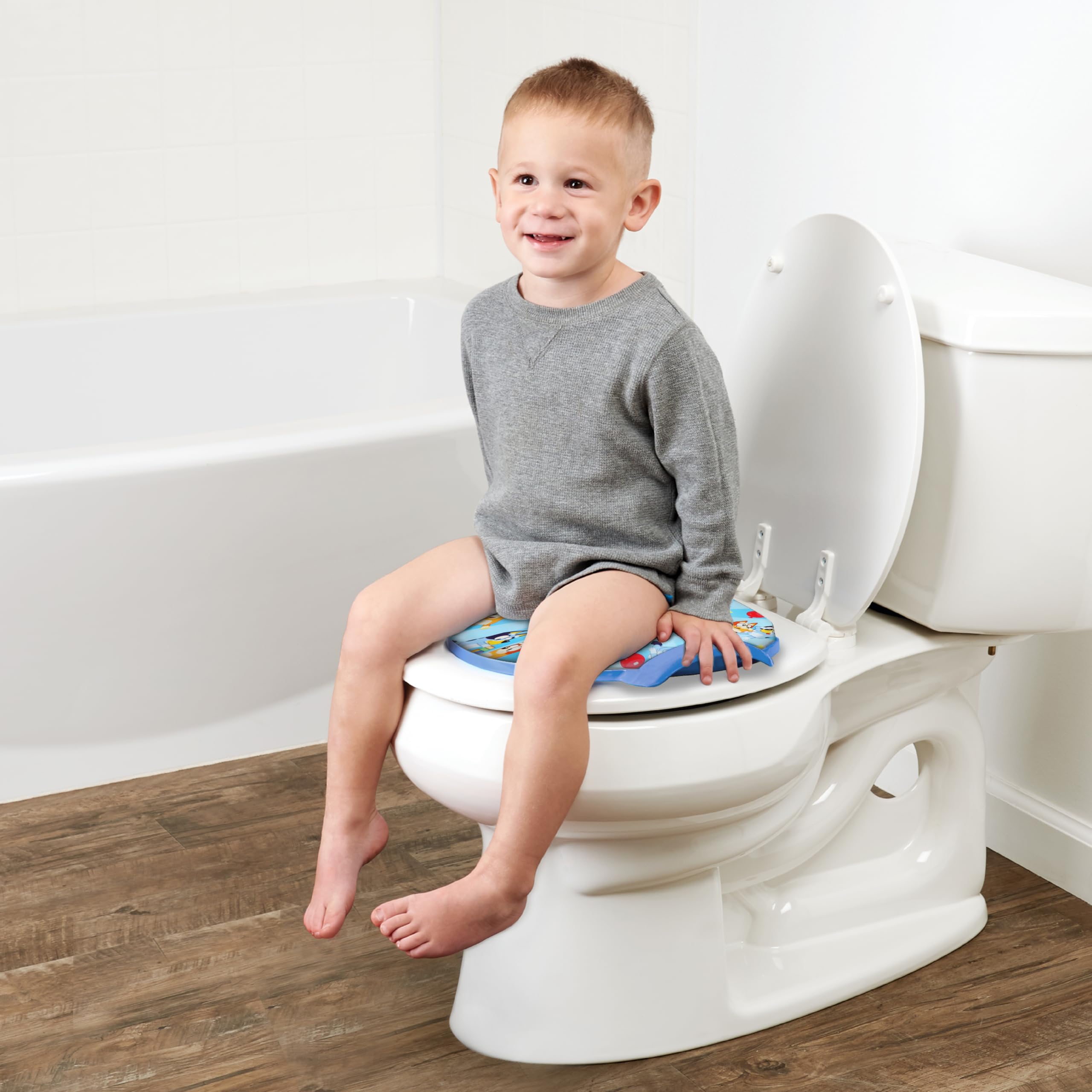 Bluey Soft Potty Seat - Potty Training Toilet Seat, Soft Cushion, Baby Potty Training, Safe, Easy to Clean