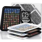 Anti-Slip Jigsaw Puzzle Sorting Trays &ndash; 6 Mixed (Black &amp; White) Stackable Sorting Trays, Durable Plastic Organizer for Big Puzzles up to 1000 Pieces