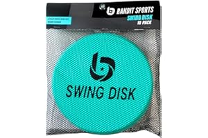 Bandit Sports Swing Disk Baseball Swing Trainer, Baseball Hitting Trainer Disks for Improving Baseball Swing, Baseball Training Equipment to Analyze Swing and Improve Batting Mechanics